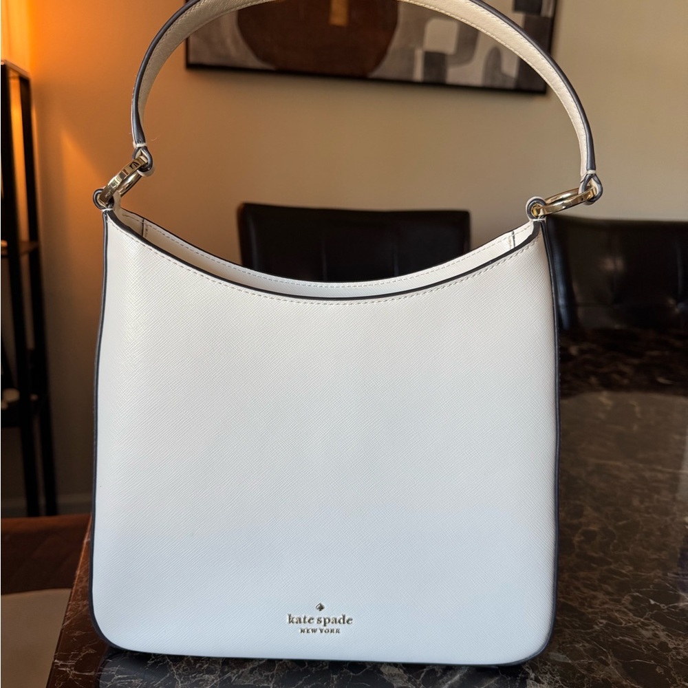 Kate Spade Elegant White Shoulder Bag